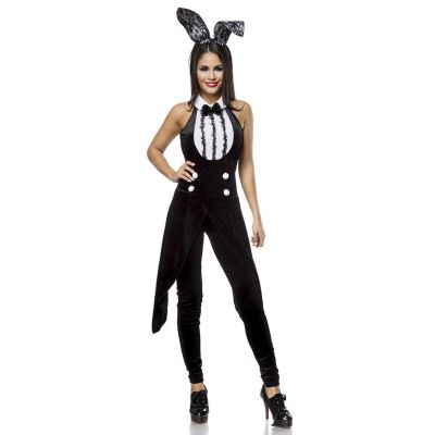 Bunny-Kostüm schwarz/weiß Größe XS-S | 14845atixo