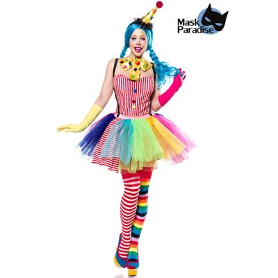 Clown Girl bunt Größe M | 80128atixo1