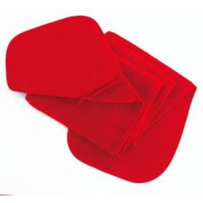 Fleece Schal mit Tasche Red One Size | 11490049drops