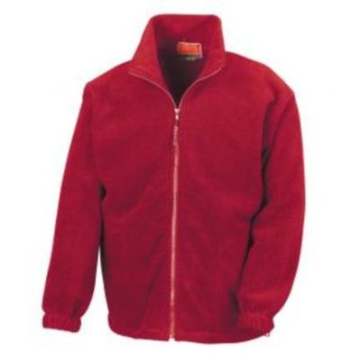 Full Zip Active Fleece Jacket Red L | 11490540drops