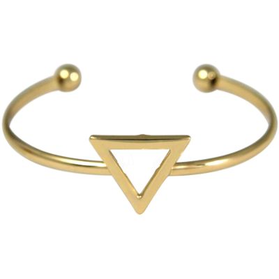 Gemshine - Damen - Armband - Armreif - Gold - Design - Dreieck - Scandi - Minimalistisch - Geometrisch - Desig | 11612538drops/gem