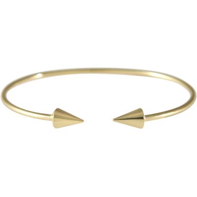 Gemshine - Damen - Armband - Armreif - Gold - Kegel - Kugel - Scandi - Minimalistisch - Geometrisch - Design | 11612545drops/gem