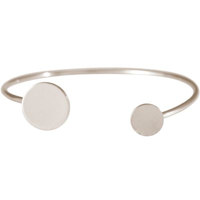 Gemshine - Damen - Armband - Armreif - Silber - Design - Kreis - Rund - Scandi - Minimalistisch - Geometrisch  | 11612552drops/gem