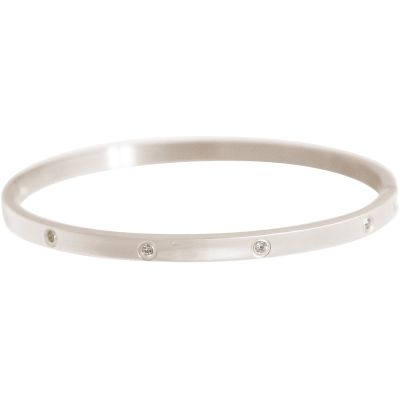 Gemshine - Damen - Armband - Armreif - WISHES - Sparkle - Funkeln - Silber - 4 mm | 11612564atixo