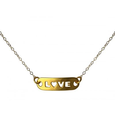 Gemshine - Damen - Halskette - WISHES - LOVE - Gold - 48 cm | 11612759drops/gem
