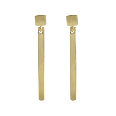 Gemshine - Damen - Ohrringe - Ohrhänger - Filigran - Minimalistisch - Geometrisch - Design - Vergoldet - 4,2 c | 11612850drops/gem