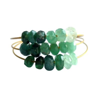 Gemshine - Damen - Ring - Vergoldet - Smaragd - Grün, Ringgröße:50 (15.9) | 11532576drops/gem