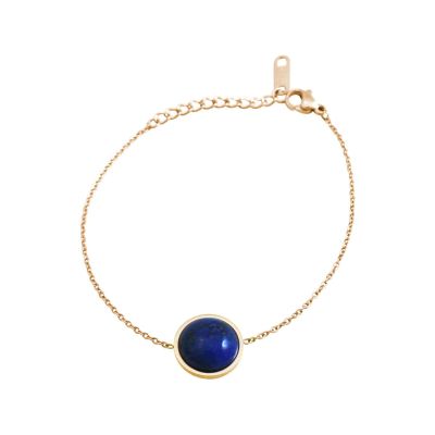 GEMSHINE Damenarmband mit Lapis Lazuli | 11613156drops/gem