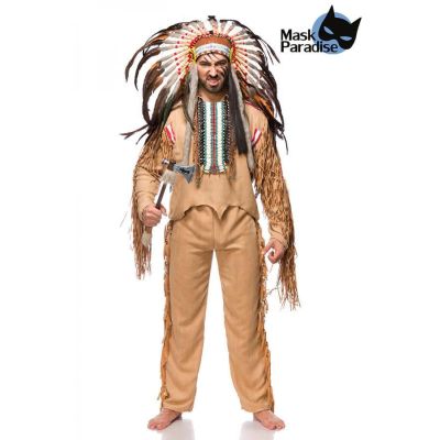Indianerkostüm: Native American Herren beige Größe XL | 80113atixo