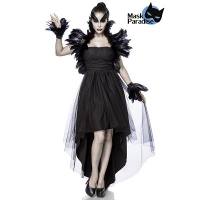 Krähenkostüm: Crow Witch schwarz Größe XS | 80064atixo