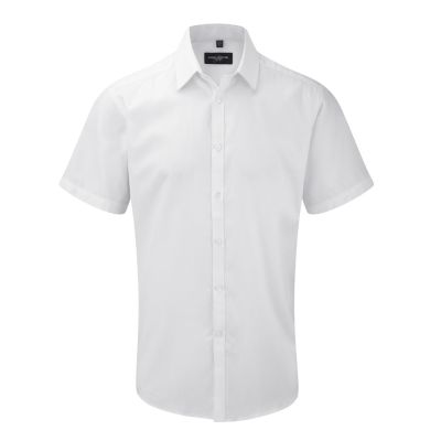 Men`s Ultimate Stretch Shirt White 4XL | 11487261jak