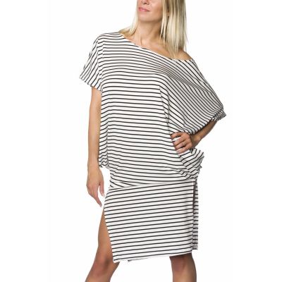 Oversize-Kleid,schwarz/weiß Größe M | 14743atixo