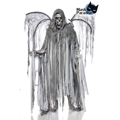 Todesengelkostüm: Angel of Death (Mann) grau Größe OS | 80087atixo