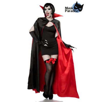 Vampirkostüm: Sexy Vampire schwarz/rot Größe XS-M | 80012atixo