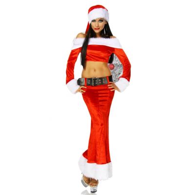 Weihnachtskostüm rot/weiß Größe OS | 12179atixo