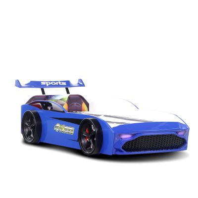 Autobett GT18 in blau Kinderbett 90x190 cm | 14680 / EAN:0789464875415