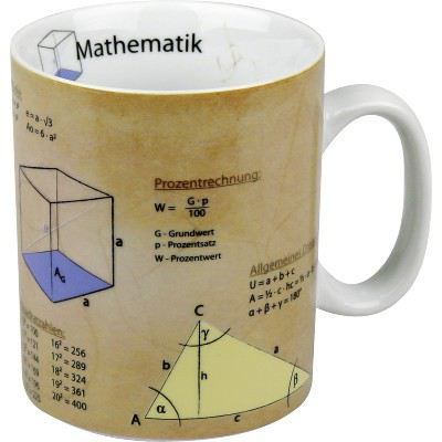 Becher Mathematik Tasse Porzellan Schule Formeln Naturwissenschaft Mathe | 3320 / EAN:4028145043306