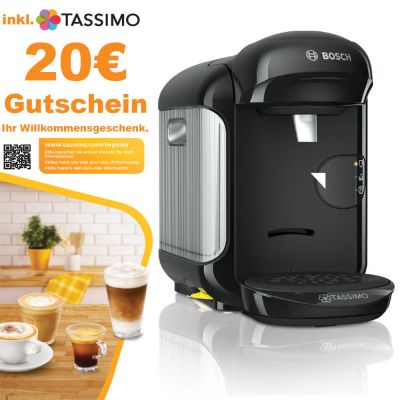 Bosch Tassimo Kapselmaschine Vivy 2 schwarz Kaffee Automat TAS 1402 Heißgetränke | 18246 / EAN:4242002958422