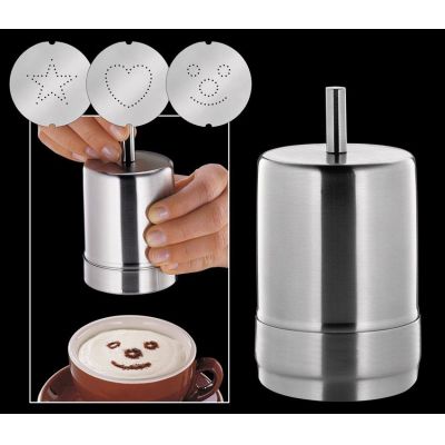 Dekorierstreuer Choco Latte Streuer Cappuccino Kaffee Kakaostreuer Kakao Kaffeedeko | 2122 / EAN:4017166296006