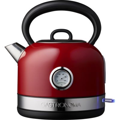 Gastronoma Retro Wasserkocher 1,7L rot 2200 Watt Teekocher Teekessel elektrisch | 15694 / EAN:5707442000043