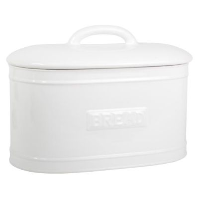 IB Laursen Brotkasten Brotbox oval Weiß Keramik groß geräumig | 14476 / EAN:5709898061005