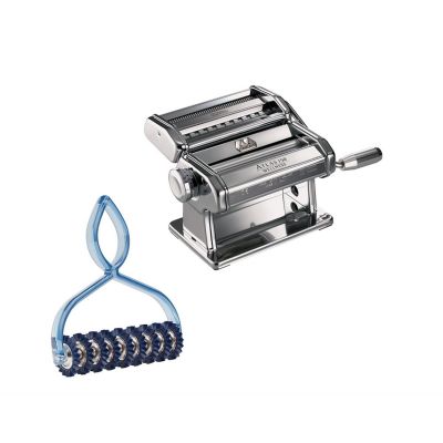 Marcato Nudelmaschine Atlas 150 mit Pastabike Pastamaschine Set 3 Vorsätze | 6394 / EAN:8000011002163