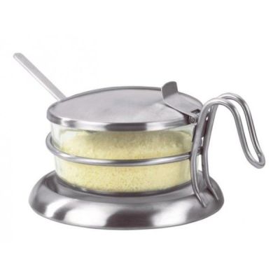Parmesan Behälter Parmesanbehälter mit Deckel und Löffel Glas Aufbewahrung | 253 / EAN:4014868004434