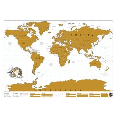 Rubbel Weltkarte Scratch Map rubbeln Reiseweltkarte Welt Karte Reise Poster groß Weltreisender | 3159 / EAN:5060146590310