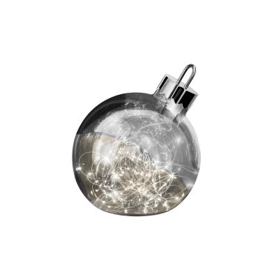 Sompex Leuchte Ornament LED große Weihnachtskugel Lichtkugel dimmbar Smoke 30cm | 17242 / EAN:4029599096184