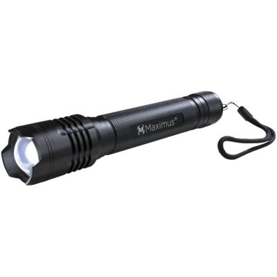 Taschenlampe Highpower LED schwarz 1200 Lumen stufenloser Zoom Aluminiumgehäuse | 19370 / EAN:0884620048112