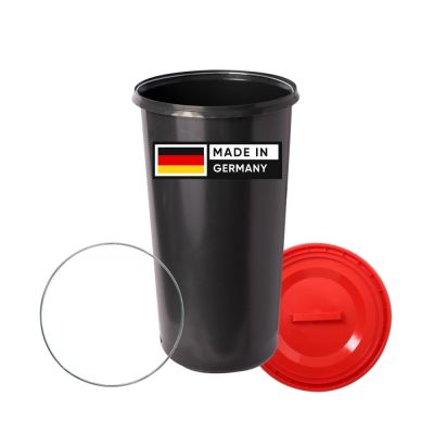 TOPANBIETER 999 Gelber Sack Eimer mit rotem Deckel Müllsackständer Sackeimer 60l | 19029 / EAN:4250967804913