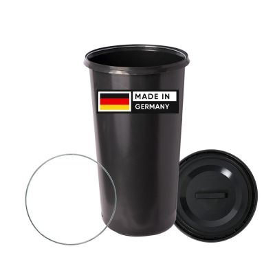 Topanbieter999 Gelber Sack Eimer schwarzer Deckel Müllsackständer Sackeimer 60l | 19031 / EAN:4250967804920