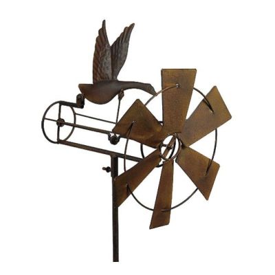 Windspiel Gans Garten Dekoration Deko Metall draußen Balkon Terrasse Skulptur Statue | 3095 / EAN:4043936027501