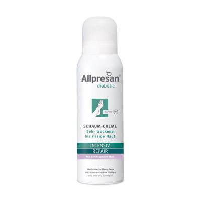 Allpresan diabetic Schaum-Creme INTENSIV + REPAIR mit Urea und beruhigendem Duft - 125 ml | A020028512 / EAN:4038235228513