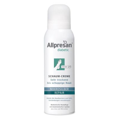 Allpresan diabetic Schaum-Creme MIKROSILBER + REPAIR - 125 ml | A0200315 / EAN:4038235231605