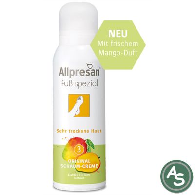Allpresan Fuss Spezial Schaum-Creme sehr trockene Haut (Nr3) Summer Edition Mango - 125 ml | A1011247 / EAN:4038235112478