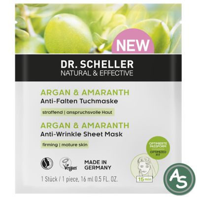 Dr. Scheller Argan & Amaranth Anti-Falten Tuchmaske - 16 ml | D55854 / EAN:4051424558543